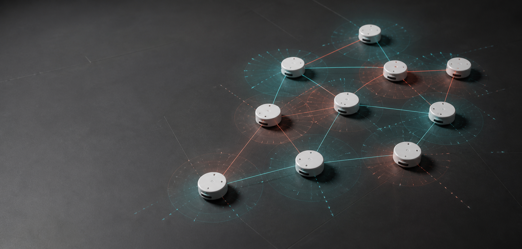 Augmented Reality visualisation of a self-organising robot swarm