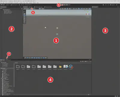 Editor window landmarks